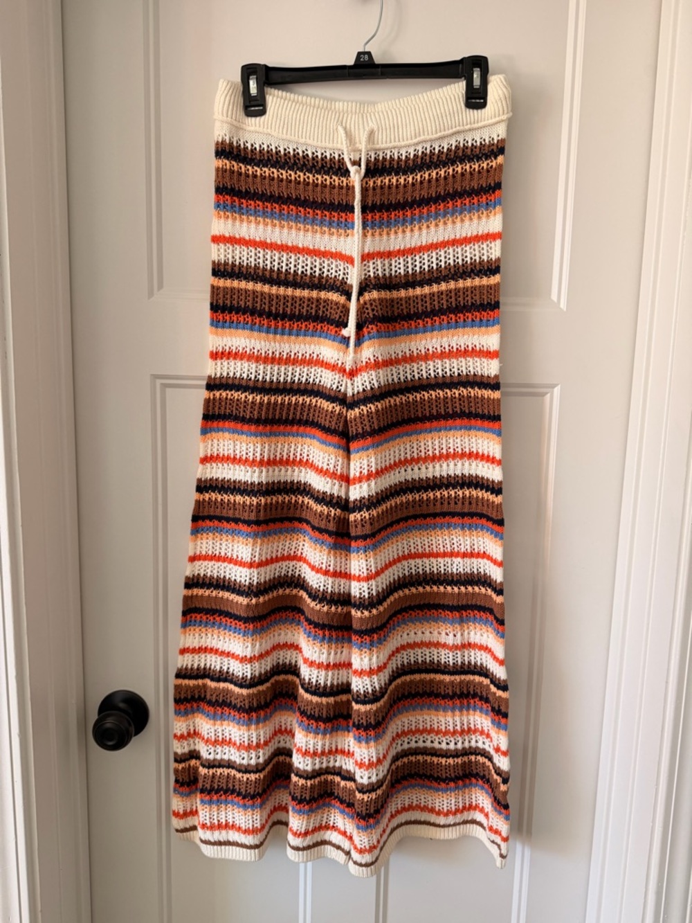 Aerie knit striped wide leg pants